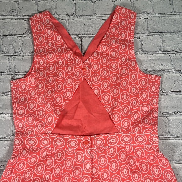 Janie and Jack Coral White Wide Leg Sleeveless Jumpsuit Romper size 12 - Picture 4 of 16